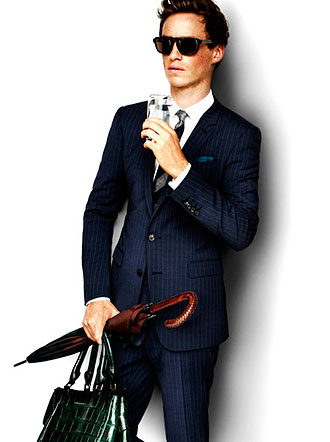 eddie redmayne model burberry